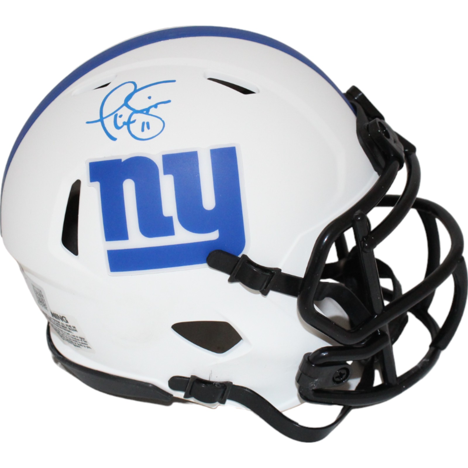 Phil Simms Autographed New York Giants Mini Helmet Lunar Beckett