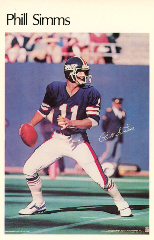 Phil Simms New York Giants Mini Poster 49/50 Marketcom 46194