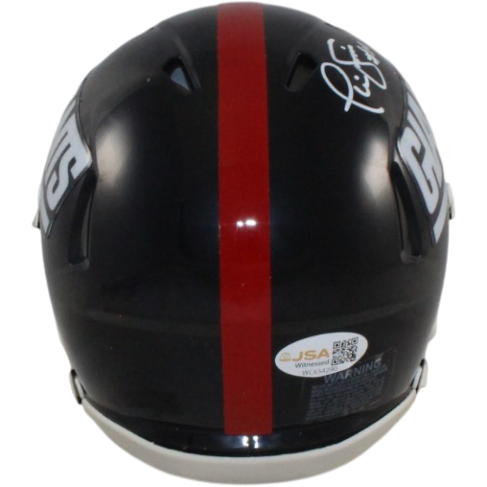 Phil Simms Autographed/Signed New York Giants TB Mini Helmet JSA 57160 3 Phil Simms Autographed/Signed New York Giants TB Mini Helmet JSA 57160