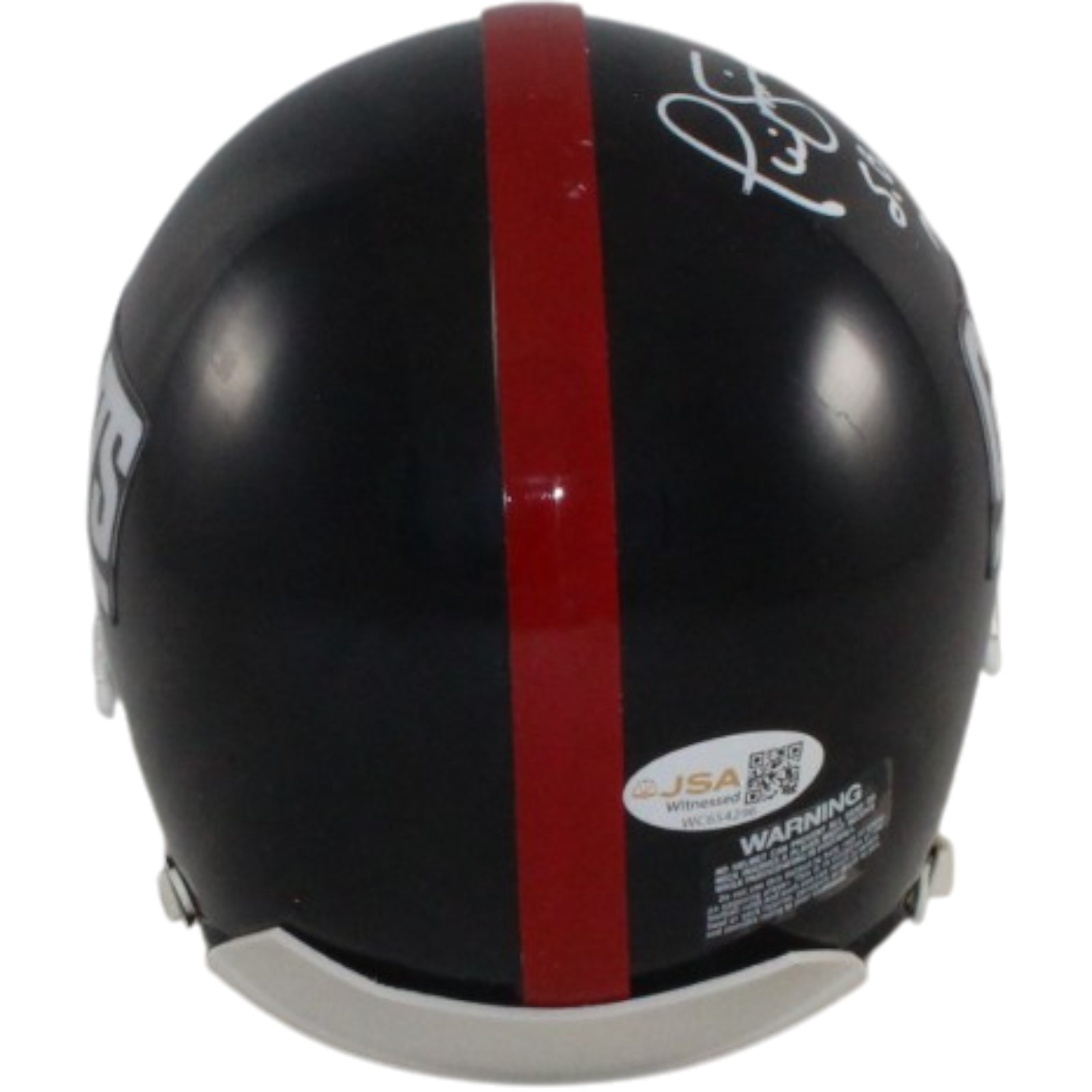 Phil Simms Autographed New York Giants VSR4 TB Mini Helmet SB MVP JSA 57162 3 Phil Simms Autographed New York Giants VSR4 TB Mini Helmet SB MVP JSA 57162