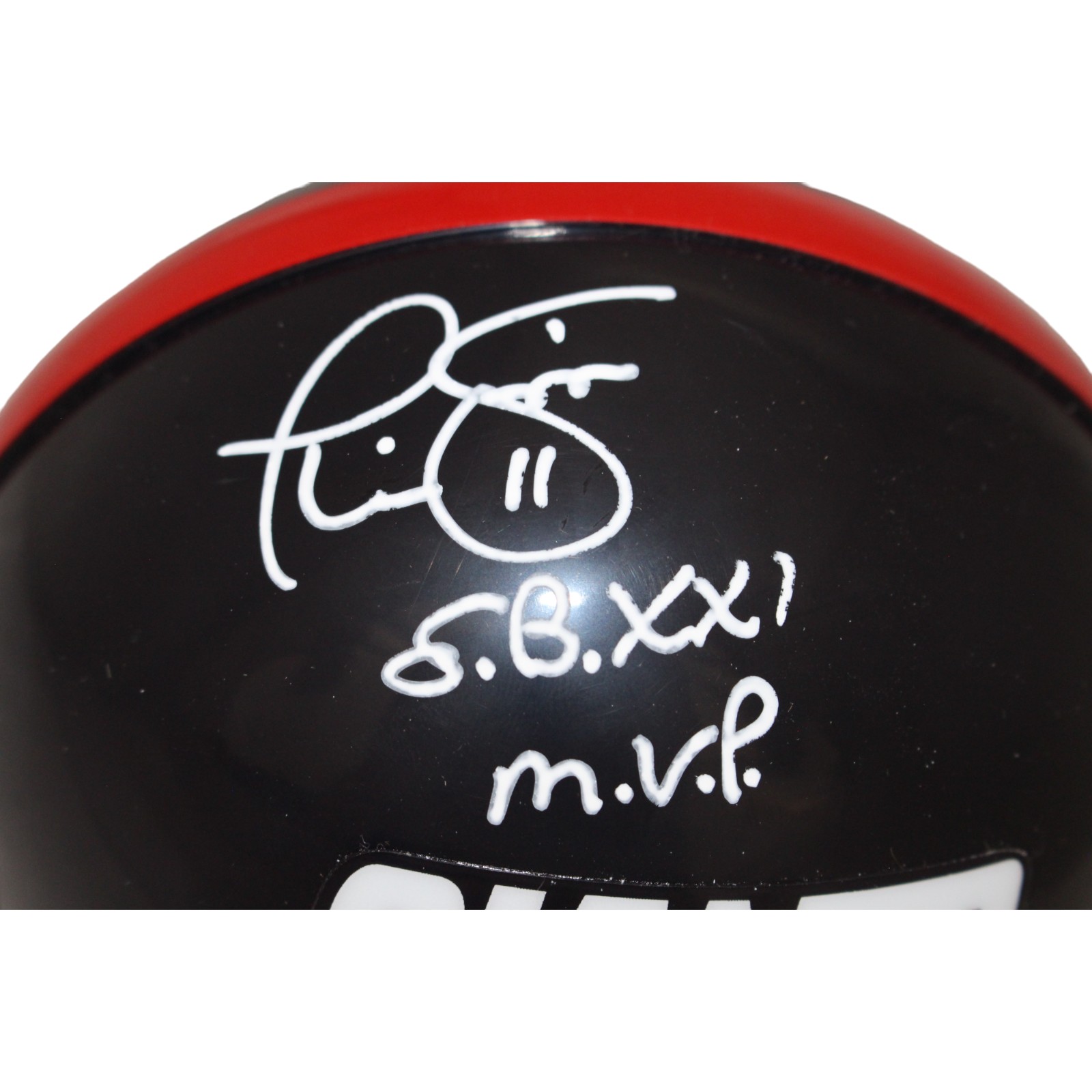 Phil Simms Signed New York Giants Mini Helmet VSR4 TB SB MVP Beckett