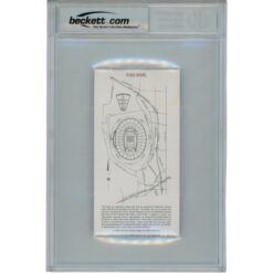 Phil Simms Autographed New York Giants Ticket Stub SB XXI MVP Slab Beckett 53169