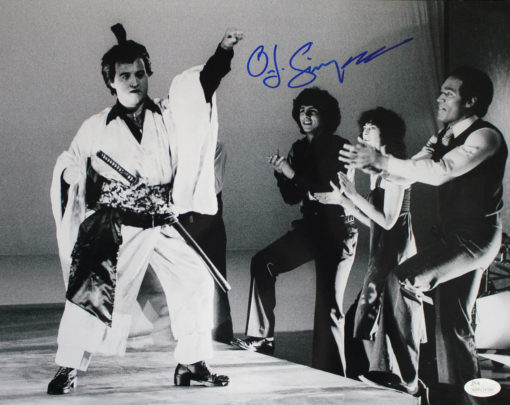 O.J. Simpson Autographed/Signed Saturday Night Live 11x14 Photo JSA 24374