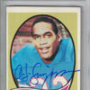 O.J. Simpson Signed Buffalo Bills 1970 Topps Rookie Card #90 PSA Slab 24428