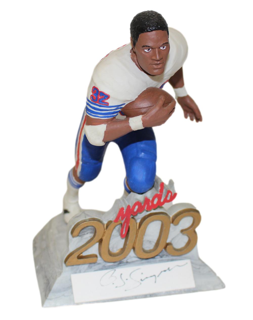 O.J. Simpson Signed Buffalo Bills Limited Edition Salvino Figure Statue BAS
