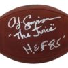 O.J. Simpson Autographed/Signed Buffalo Bills Official Football 2 Insc JSA 24343