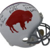 O.J. Simpson Autographed Buffalo Bills TB Replica Helmet 7 Insc JSA 24341