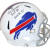 O.J. Simpson Autographed Buffalo Bills Speed Replica Helmet HOF & Yds JSA 25151