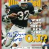 O.J. Simpson Autographed Buffalo Bills 1990 Sports Illustrated HOF 85 JSA 26190