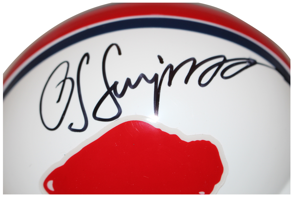 O.J. Simpson Autographed Buffalo Bills VSR4 1965-73 Mini Helmet JSA