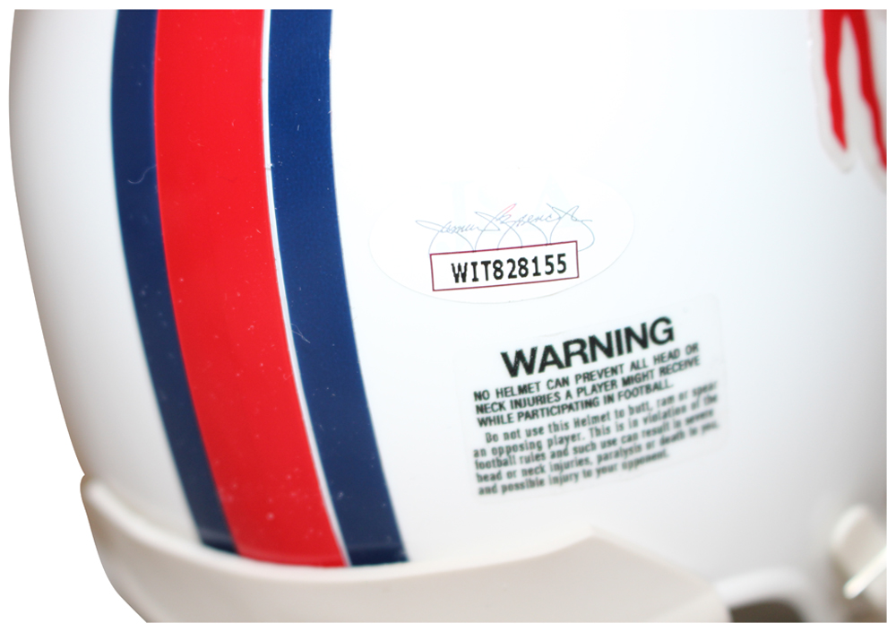 O.J. Simpson Autographed Buffalo Bills VSR4 196573 Mini Helmet JSA