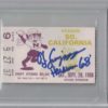 O.J. Simpson Signed 1968 USC Trojans vs Northwestern Ticket Seat 37 BAS 26485