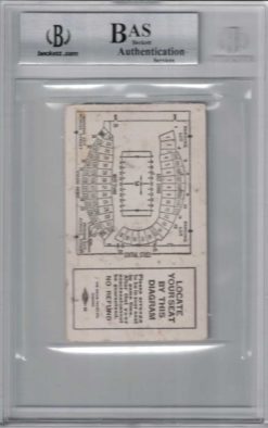 O.J. Simpson Signed 1968 USC Trojans vs Northwestern Ticket Seat 39 BAS 26486