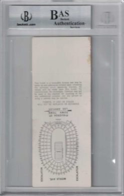 O.J. Simpson Signed 1968 USC Trojans vs UCLA Bruins Ticket Seat 13 BAS 26483