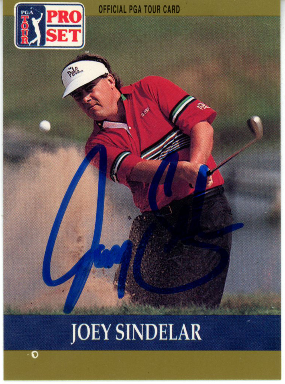 Joey Sindelar Autographed 1990 Pro Set #41 Trading Card Beckett 44894