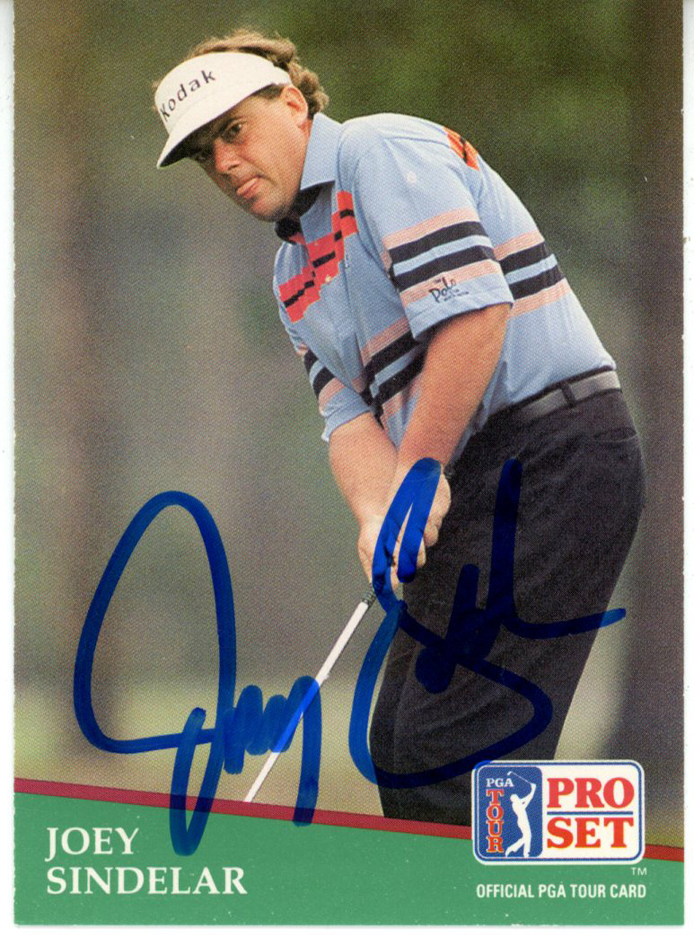 Joey Sindelar Autographed 1991 Pro Set #159 Trading Card Beckett 44899