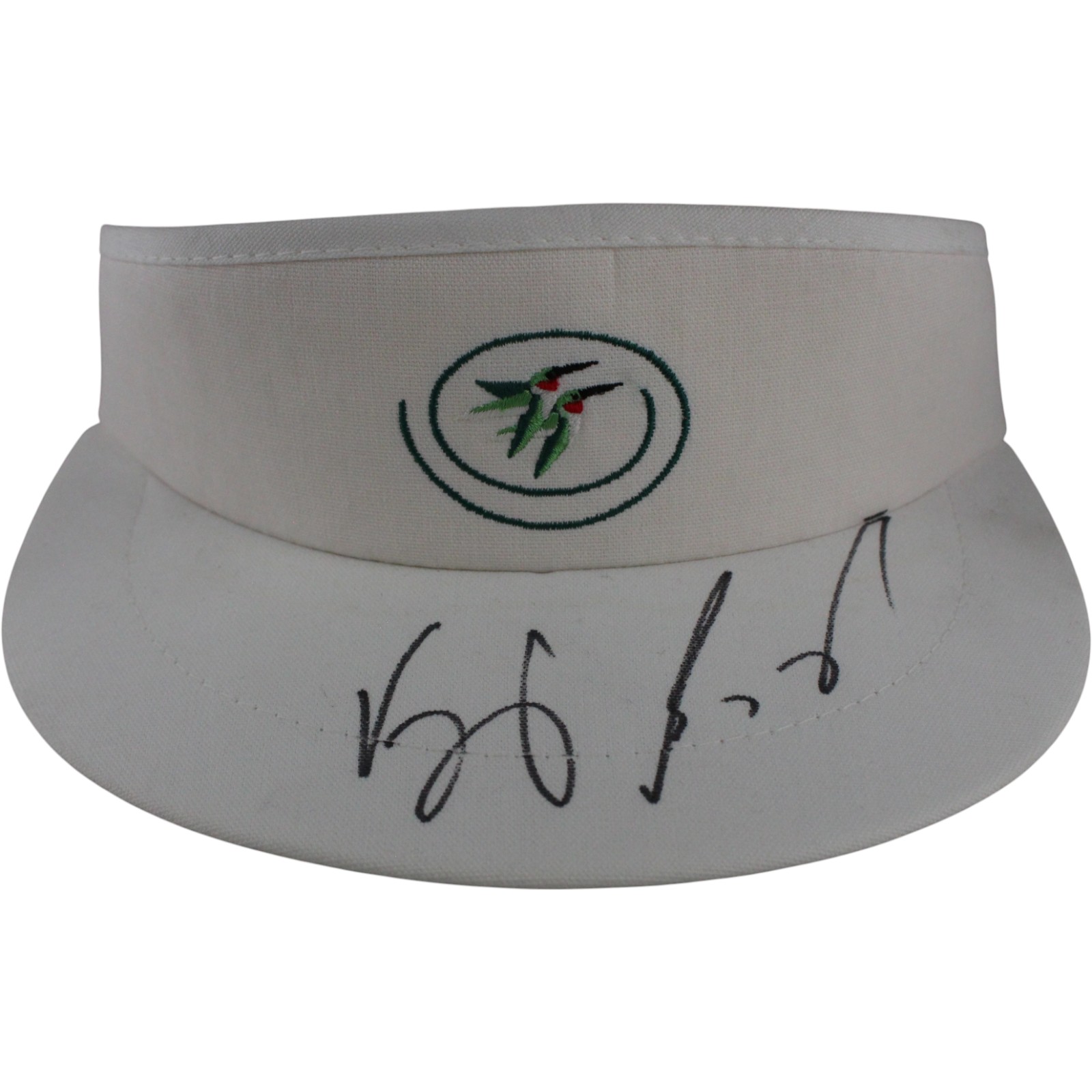Vijay Singh Autographed/Signed PGA Tour Imperial White Hat Visor Beckett 52855