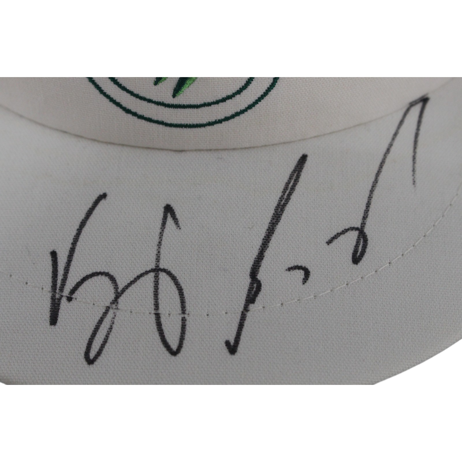Vijay Singh Autographed/Signed PGA Tour Imperial White Hat Visor Beckett 52855