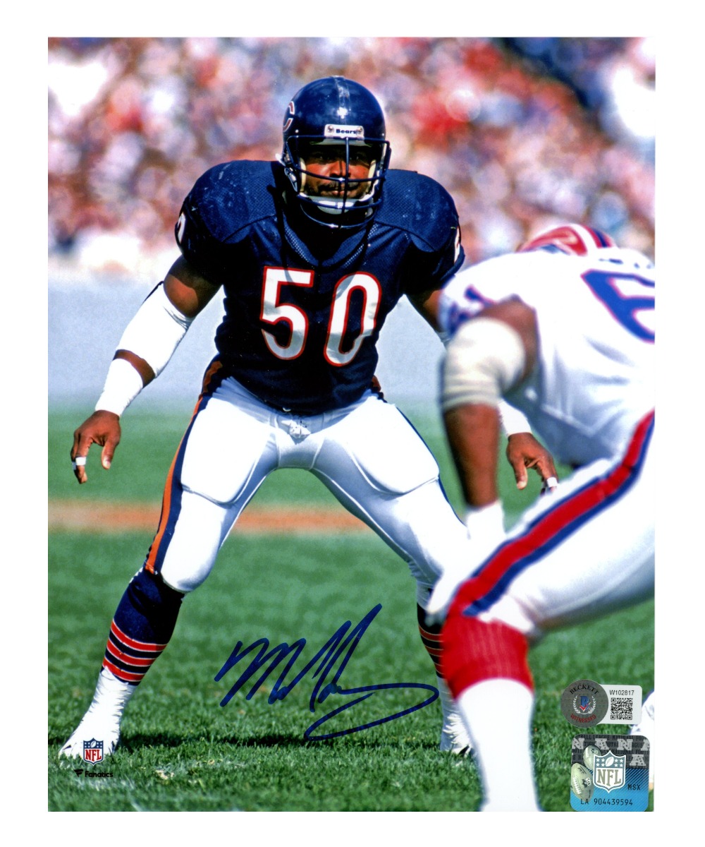 Mike Singletary Autographed/Signed Chicago Bears 8x10 Photo Beckett