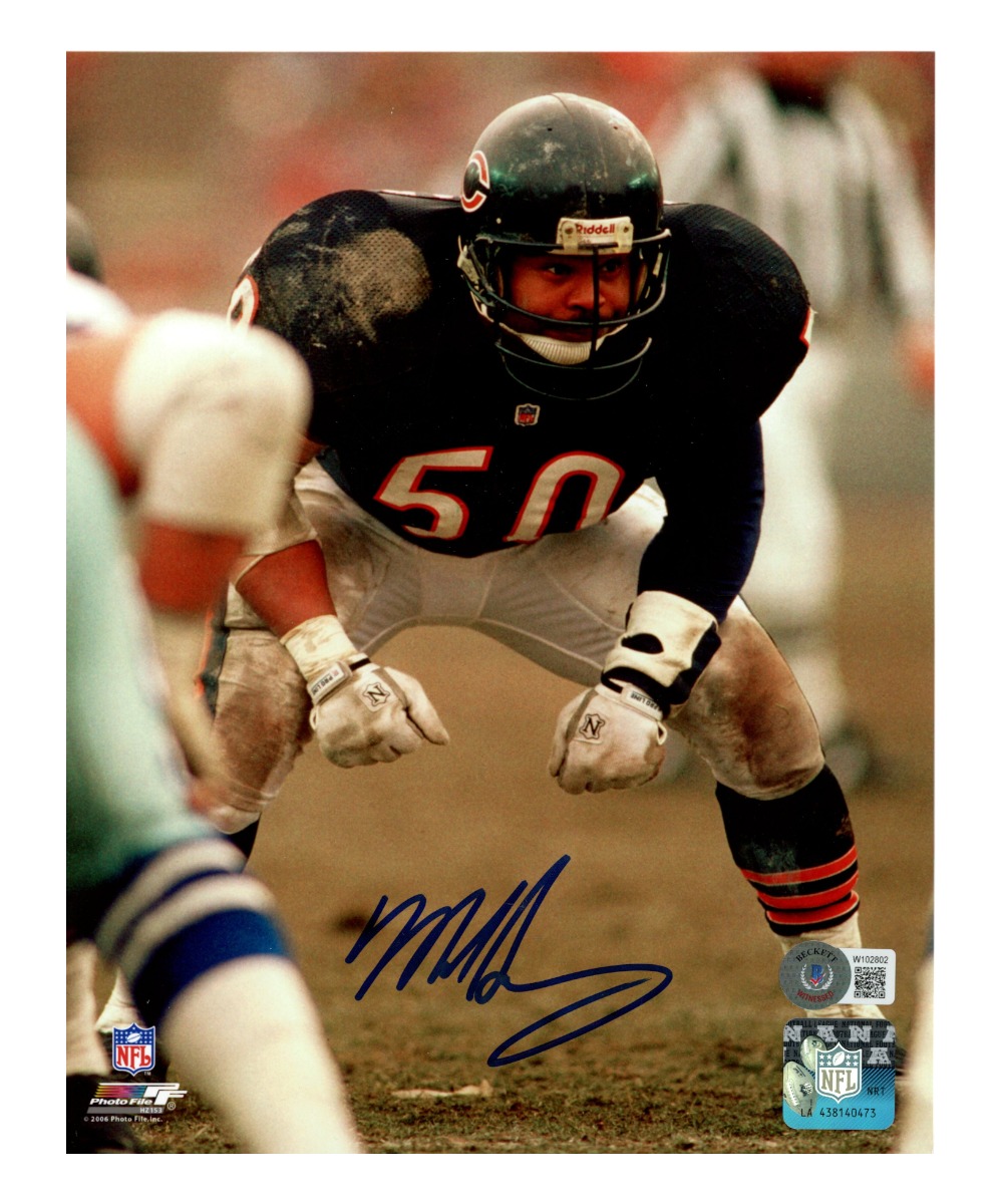 Mike Singletary Autographed/Signed Chicago Bears 8x10 Photo Beckett