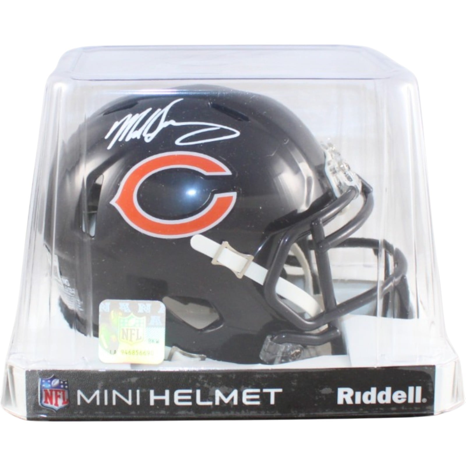 Mike Singletary Autographed/Signed Chicago Bears Mini Helmet Beckett WIT 58587 5 Mike Singletary Autographed/Signed Chicago Bears Mini Helmet Beckett WIT 58587
