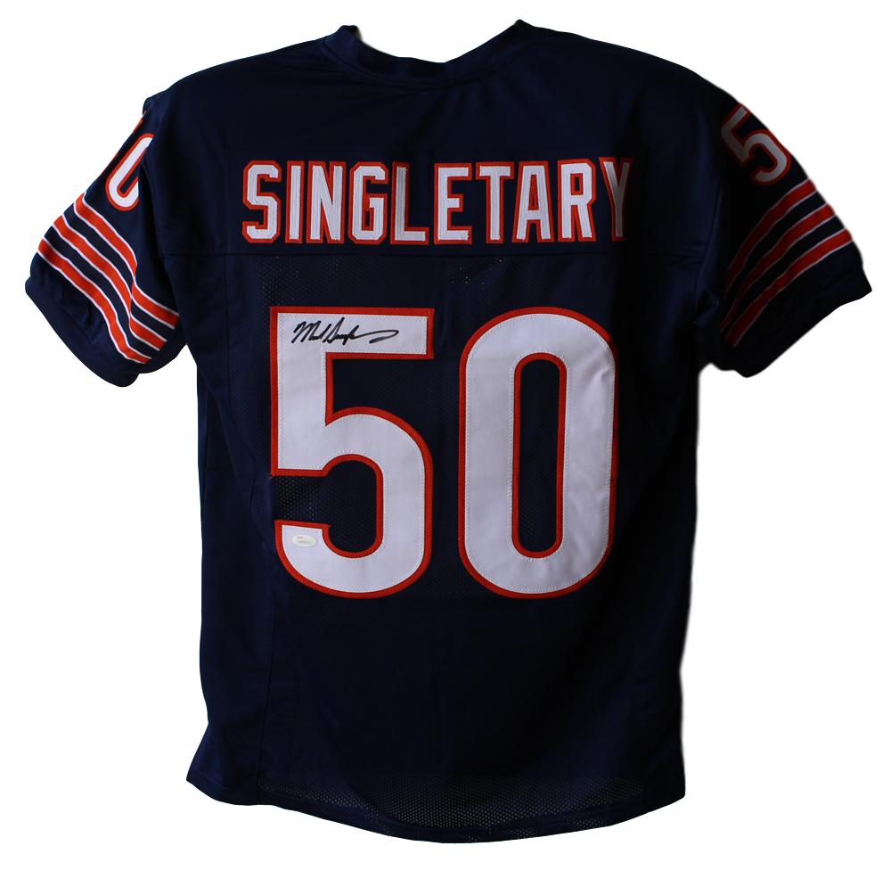 Mike Singletary Autographed/Signed Chicago Bears Blue XL Jersey JSA 24509