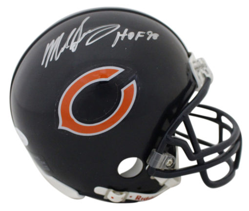 Mike Singletary Autographed/Signed Chicago Bears Mini Helmet HOF JSA 13243
