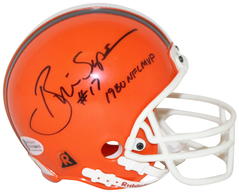 Brian Sipe Autographed Cleveland Browns Micro Mini Helmet NFL MVP BAS 31879