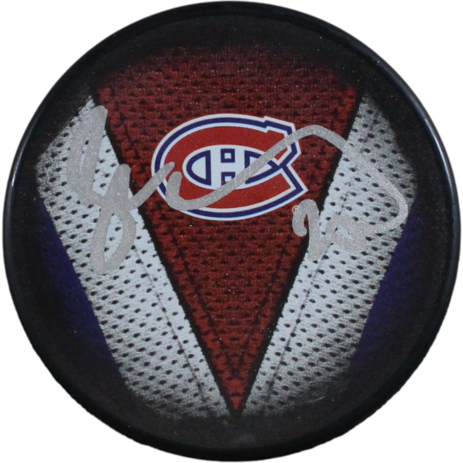 Juraj Slafkovsky Autographed/Signed Montreal Canadiens Logo Puck Fanatics 53843