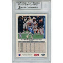 Webster Slaughter Signed Houston Oilers 94 Collector's Choice Card Beckett 56125