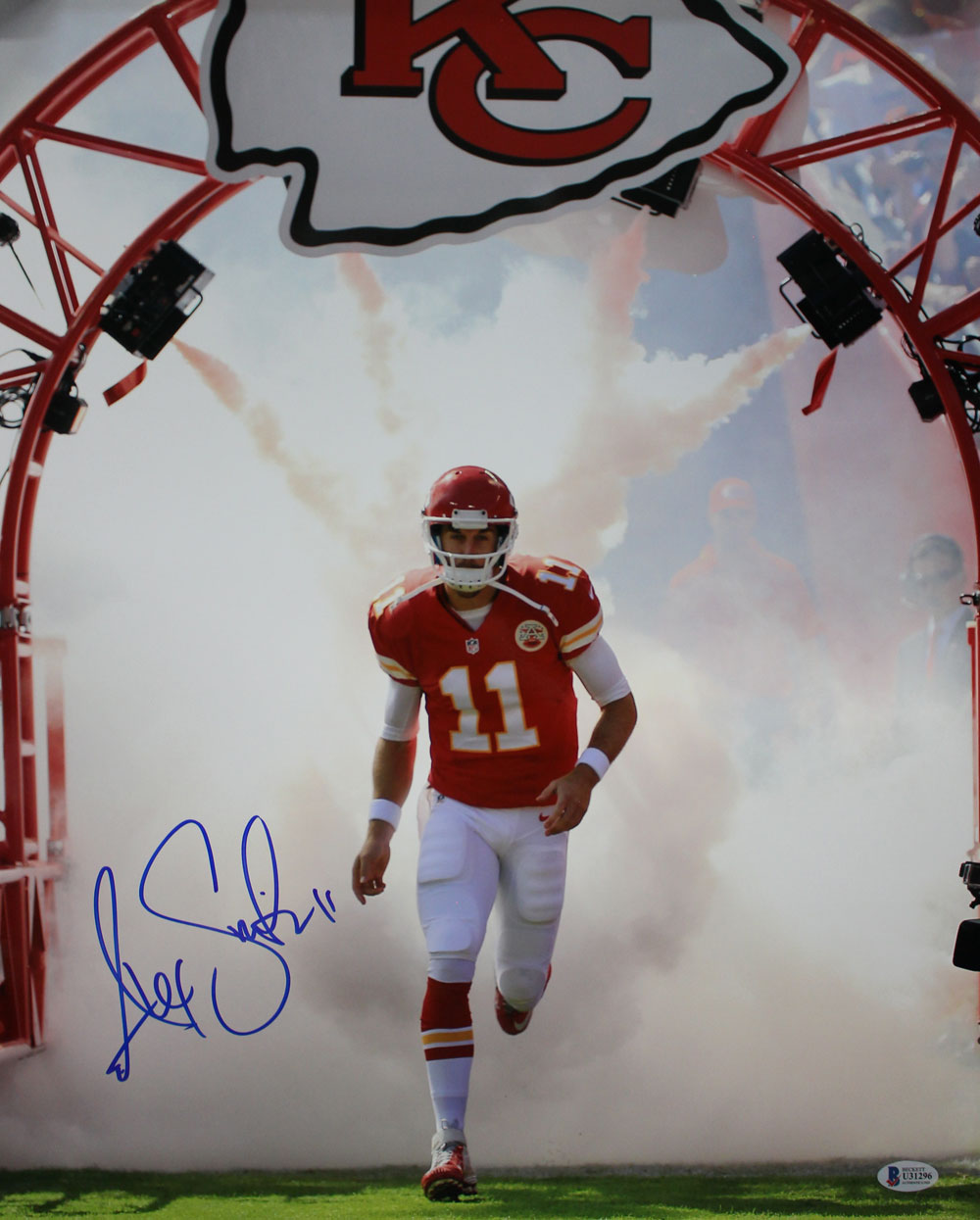 Alex Smith Autographed/Signed Kansas City Chiefs 16x20 Photo BAS 29236