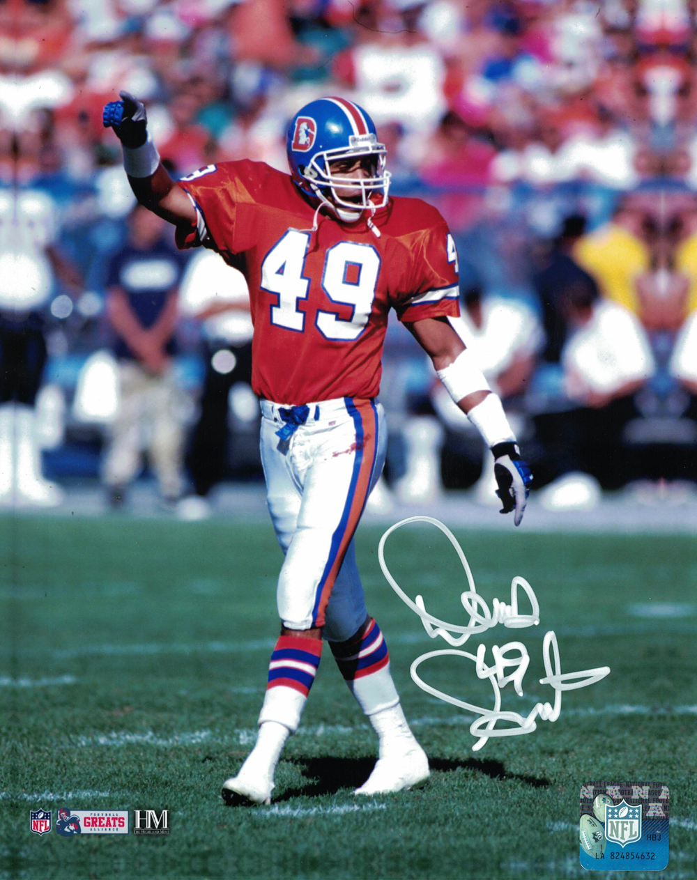 Dennis Smith Autographed/Signed Denver Broncos 8x10 Photo JSA