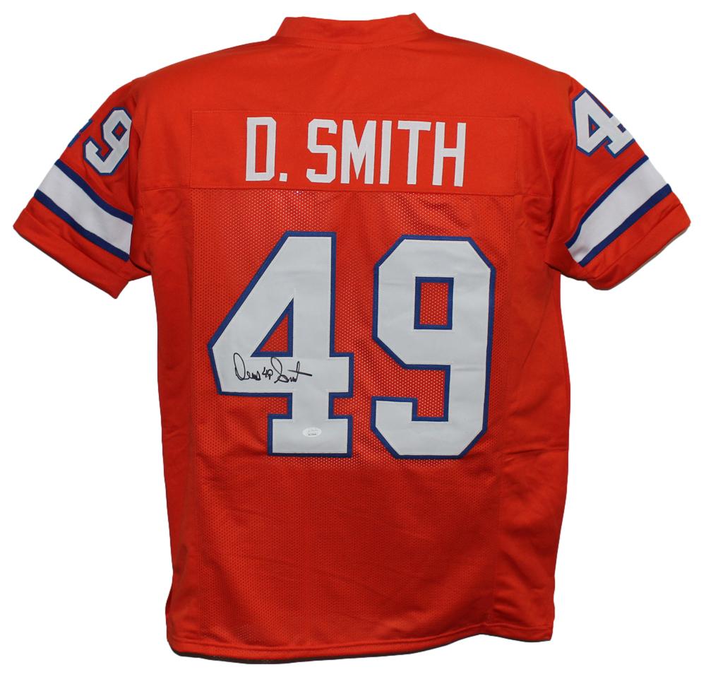 Dennis Smith Autographed/Signed Pro Style Orange XL Jersey JSA