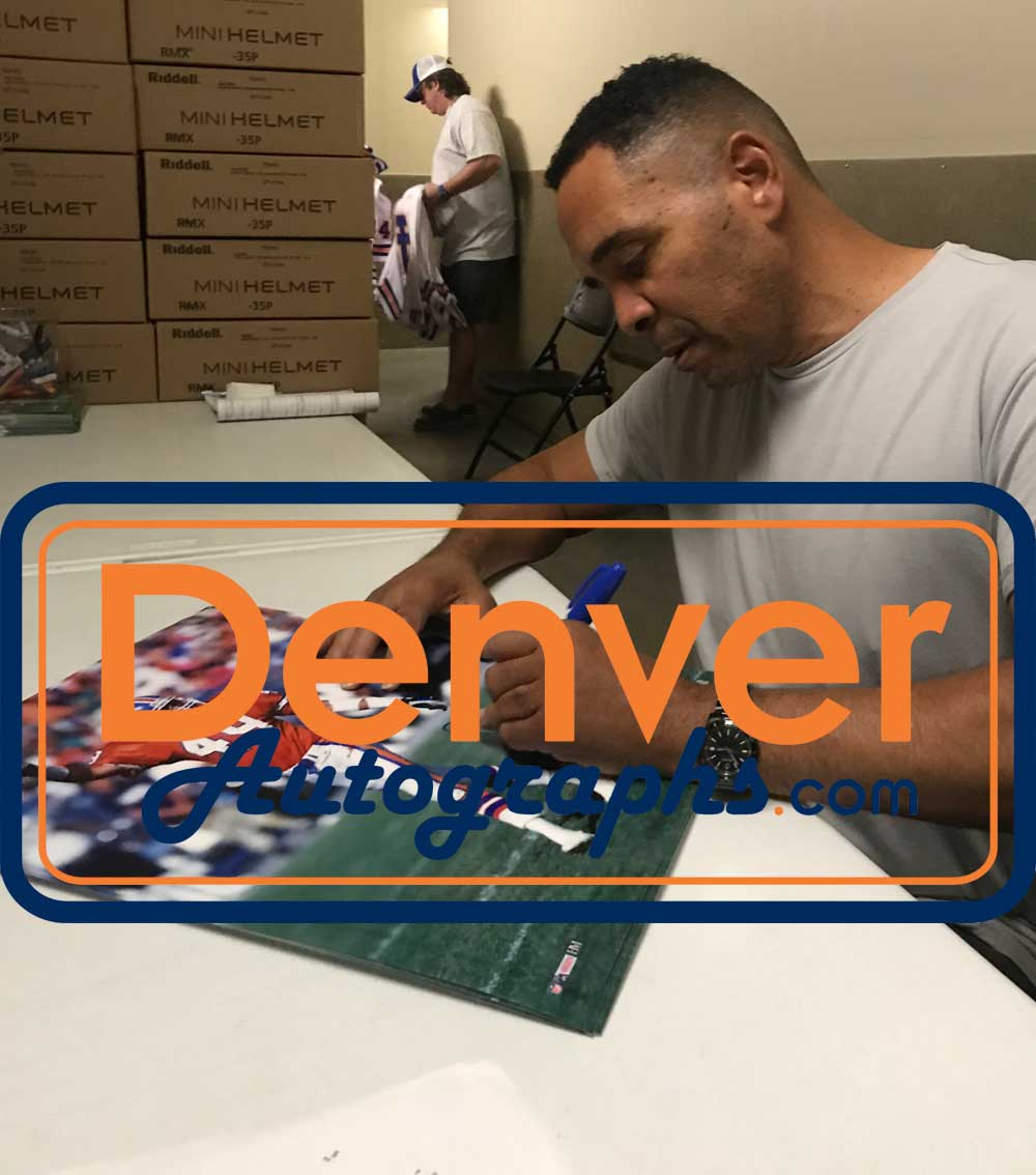 Dennis Smith Autographed/Signed Denver Broncos 16x20 Photo JSA