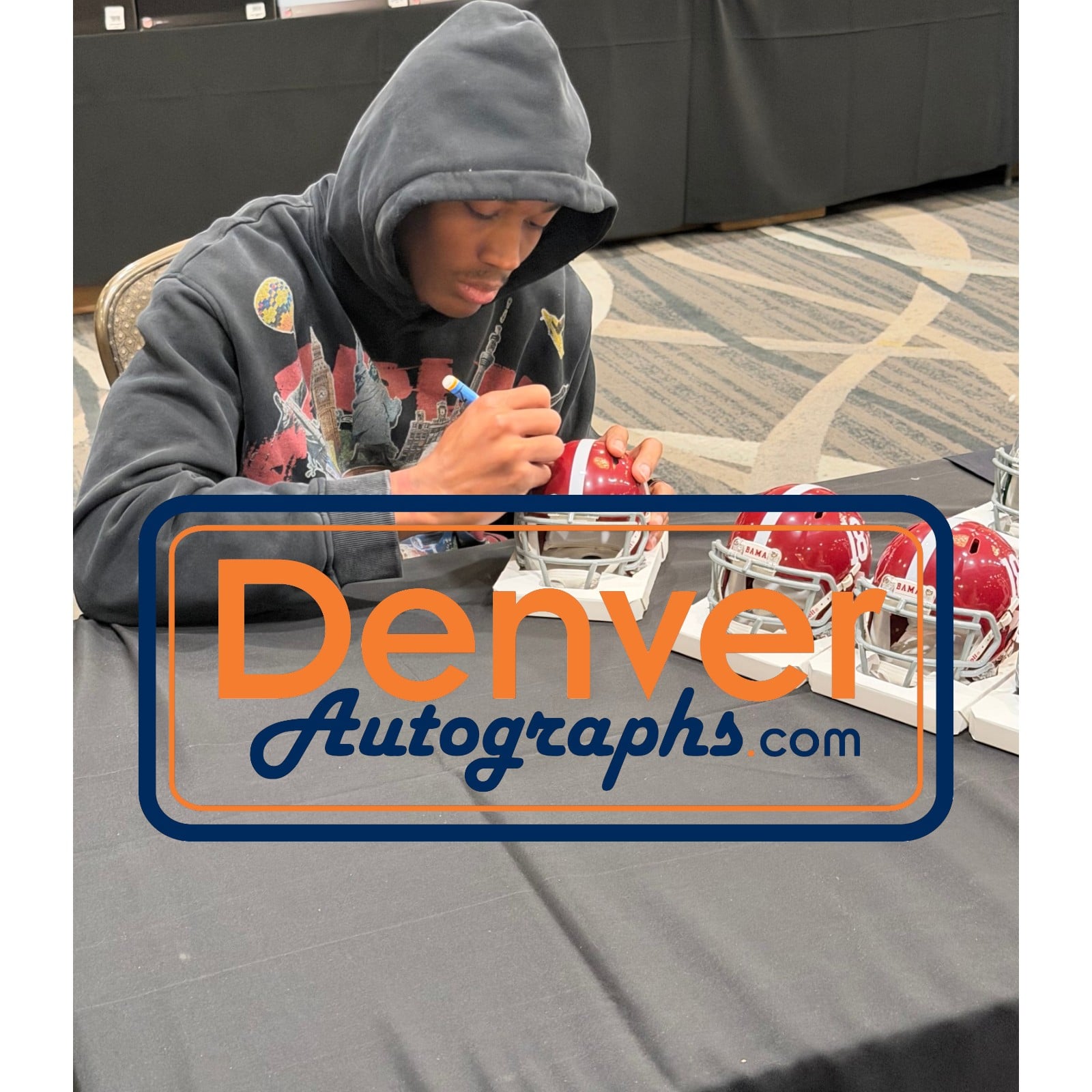 Devonta Smith Autographed Alabama Crimson Tide Mini Helmet Beckett W 58589 6 Devonta Smith Autographed Alabama Crimson Tide Mini Helmet Beckett W 58589