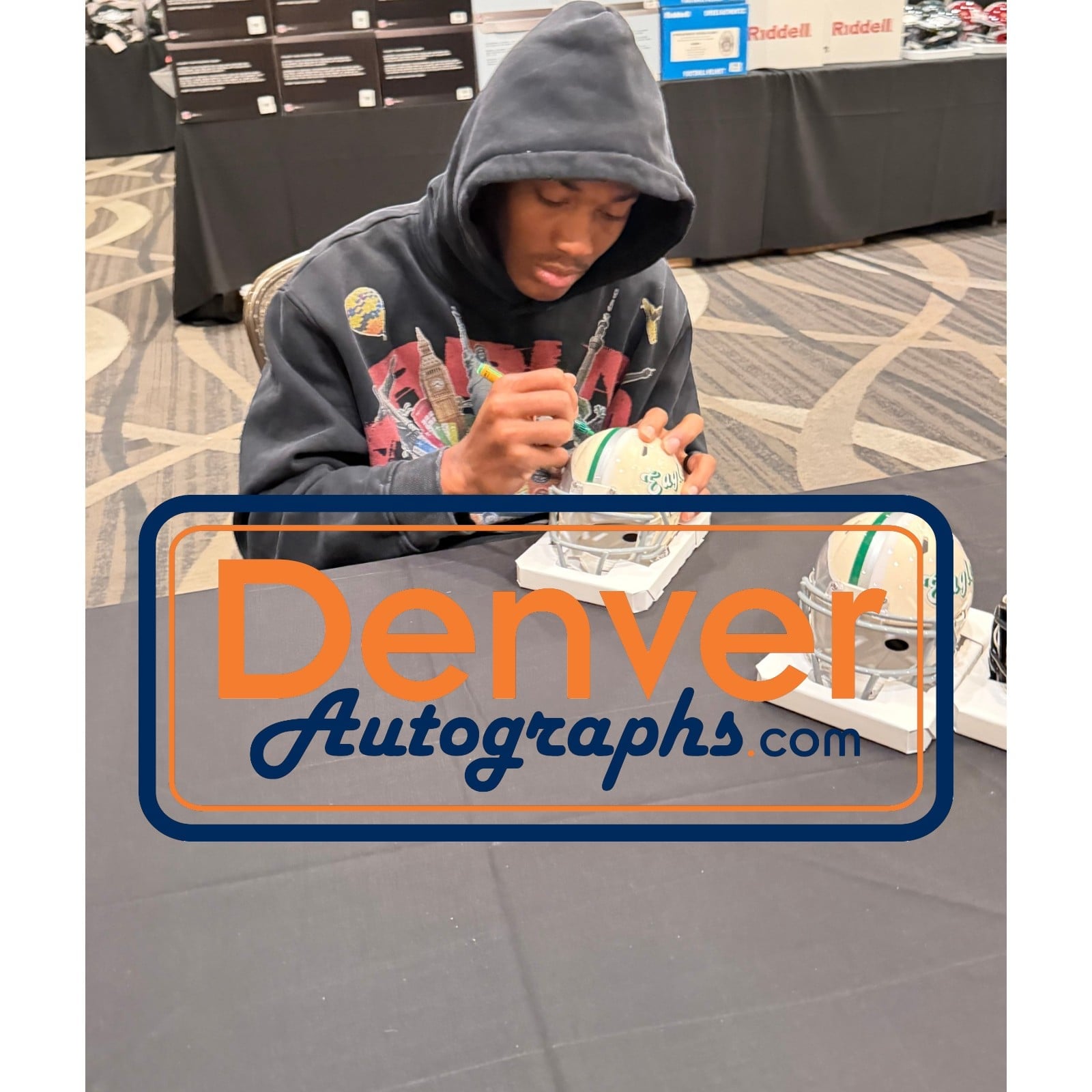Devonta Smith Autographed Philadelphia Eagles Mini Helmet Retro Beckett W 58581 7 Devonta Smith Autographed Philadelphia Eagles Mini Helmet Retro Beckett W 58581