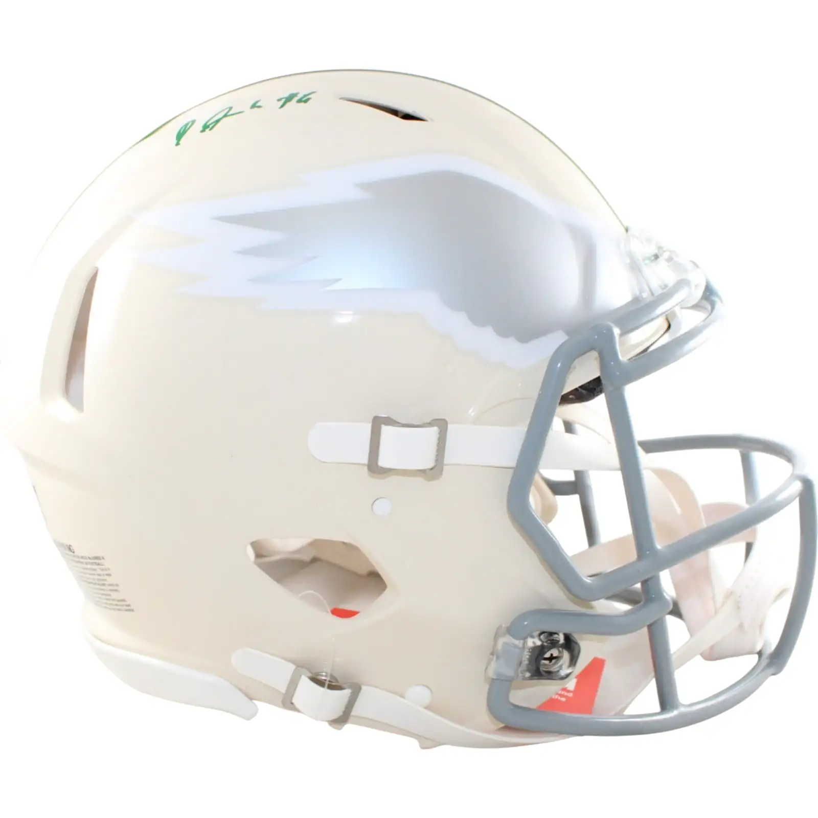 Devonta Smith Signed Philadelphia Eagles Proline Helmet Retro Beckett WIT 58618 1 Devonta Smith Signed Philadelphia Eagles Proline Helmet Retro Beckett WIT 58618