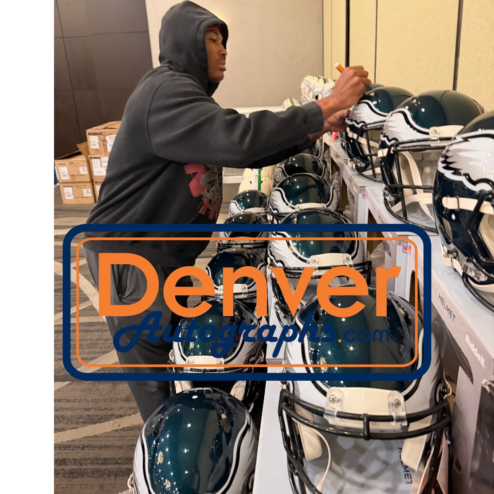 Devonta Smith Signed Philadelphia Eagles Proline Helmet Beckett Witness 58608 7 Devonta Smith Signed Philadelphia Eagles Proline Helmet Beckett Witness 58608