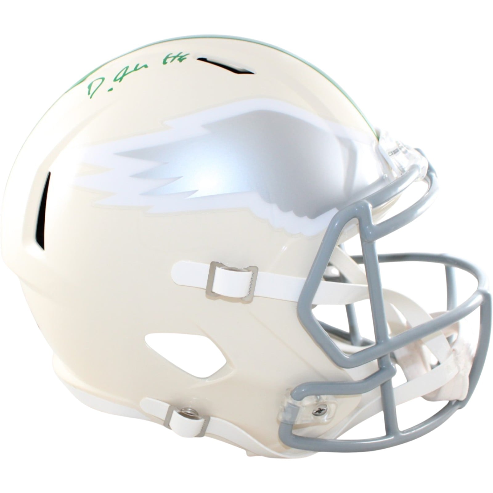 Devonta Smith Signed Philadelphia Eagles F/S Replica Helmet Retro Beckett W 58611