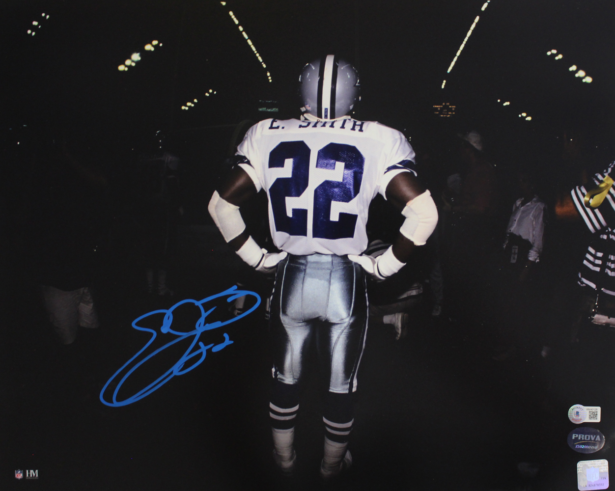 Emmitt Smith Autographed/Signed Dallas Cowboys 16x20 Photo Beckett