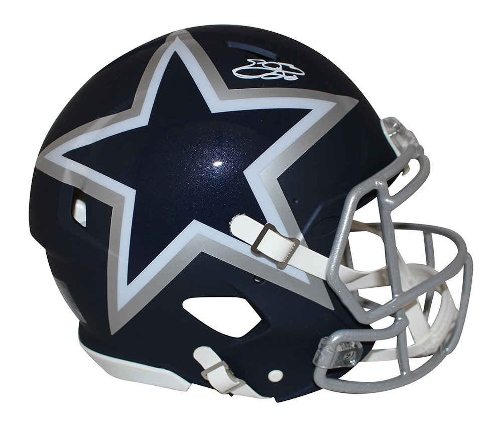 Emmitt Smith Autographed Dallas Cowboys Authentic AMP Helmet BAS 28407