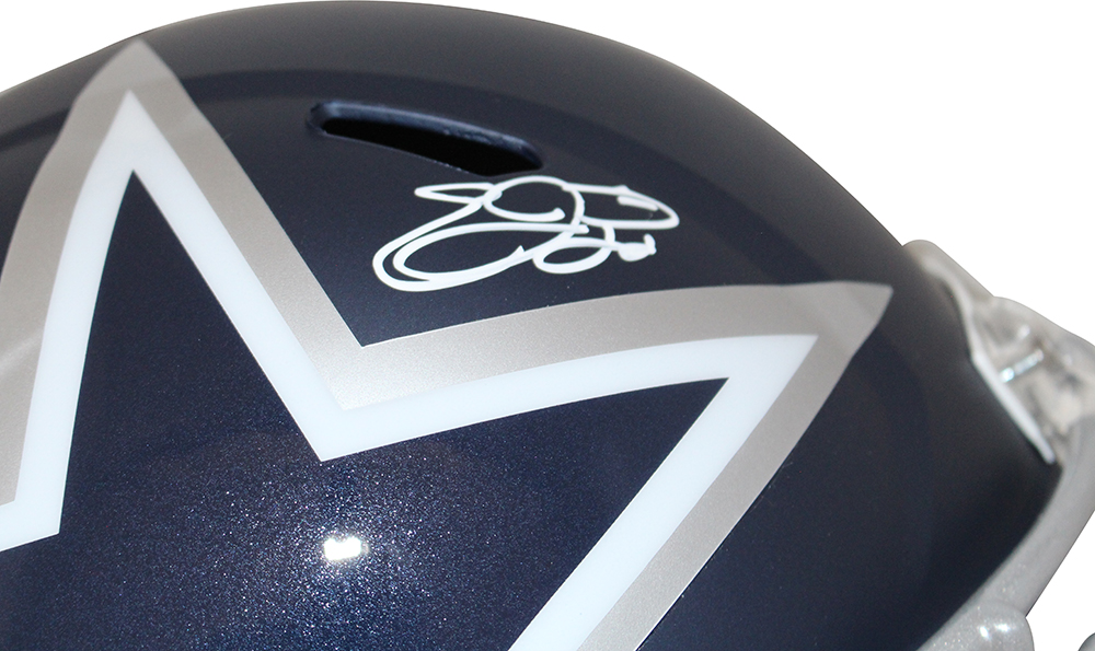 Emmitt Smith Autographed/Signed Dallas Cowboys F/S AMP Helmet BAS 28406