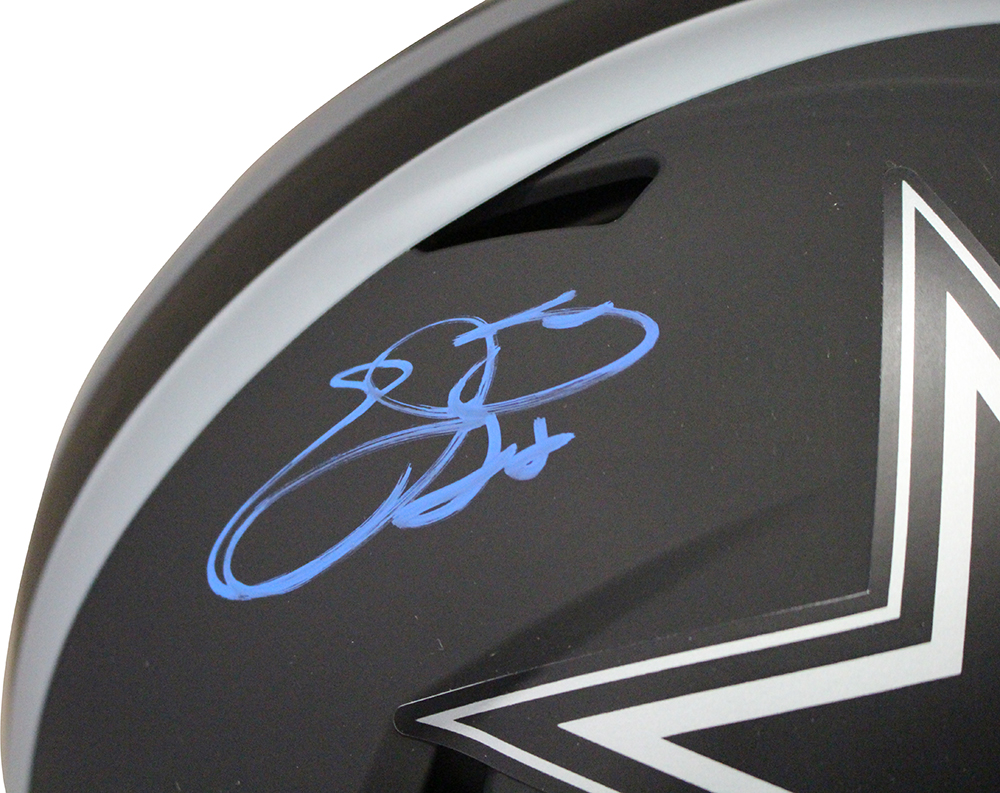 Emmitt Smith Autographed Dallas Cowboys Authentic Eclipse Helmet BAS 29379