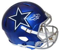 Emmitt Smith Signed Dallas Cowboys F/S Flash Speed Helmet Beckett