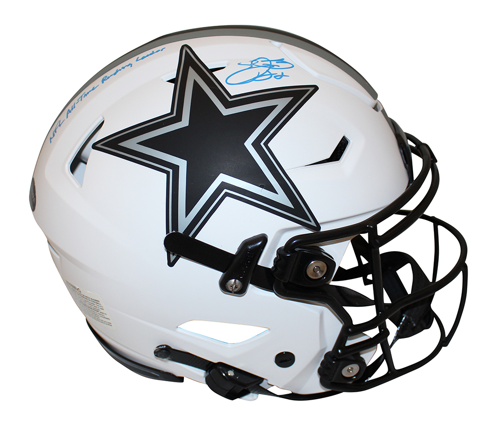 Emmitt Smith Signed Dallas Cowboys Authentic Lunar Speed Flex Helmet BAS