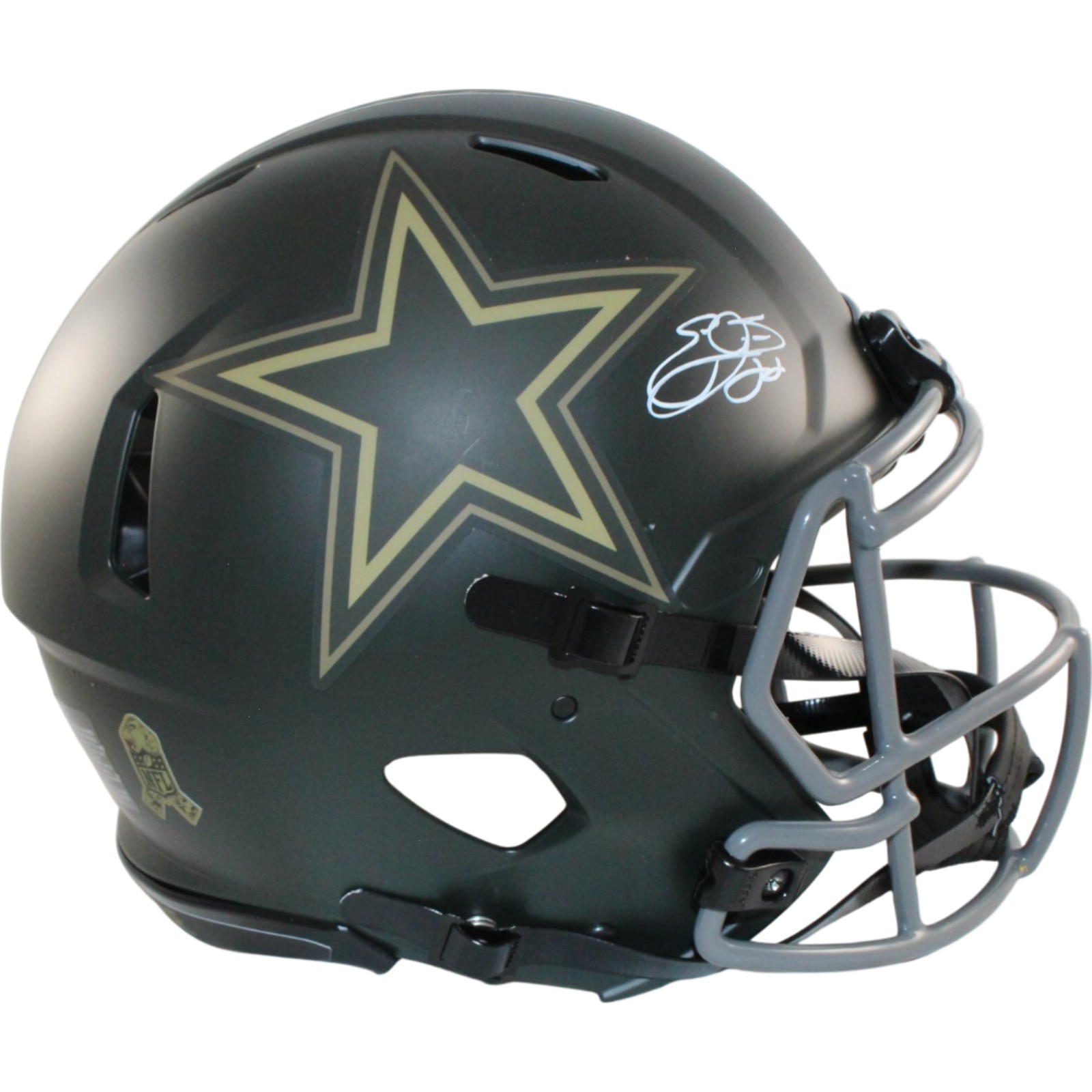 Emmitt Smith Autographed Dallas Cowboys Authentic 25 STS Helmet Beckett W 55275