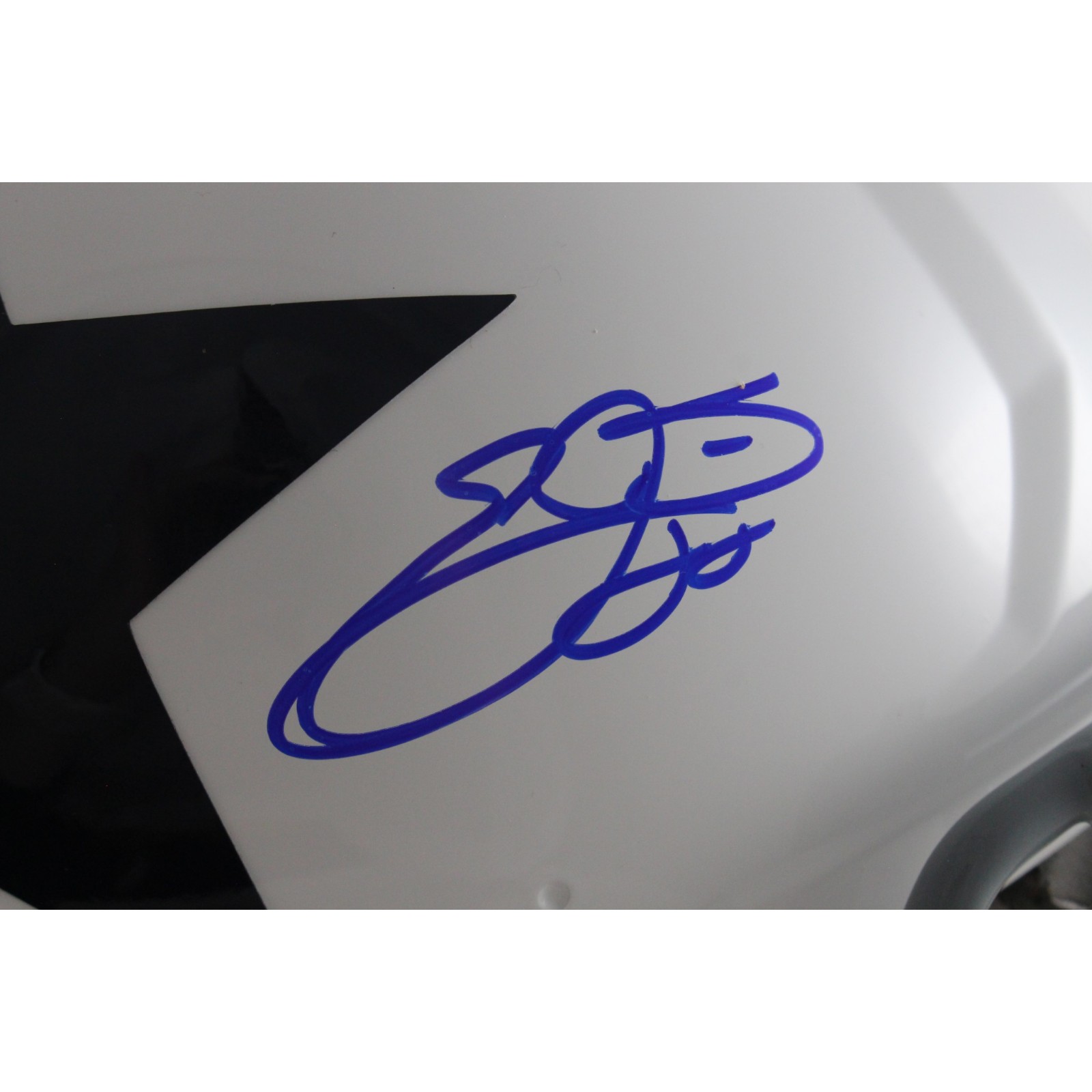 Emmitt Smith Autographed Dallas Cowboys Authentic TB Helmet Beckett WIT 55280