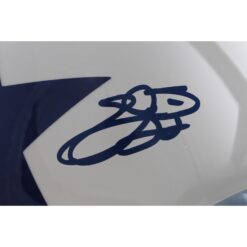 Emmitt Smith Autographed Dallas Cowboys F/S Retro Helmet Beckett Witness 55288