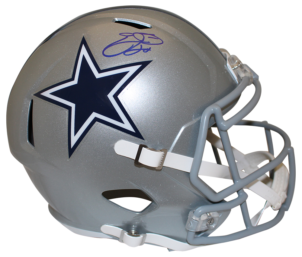 Emmitt Smith Autographed Dallas Cowboys F/S Speed Helmet Beckett