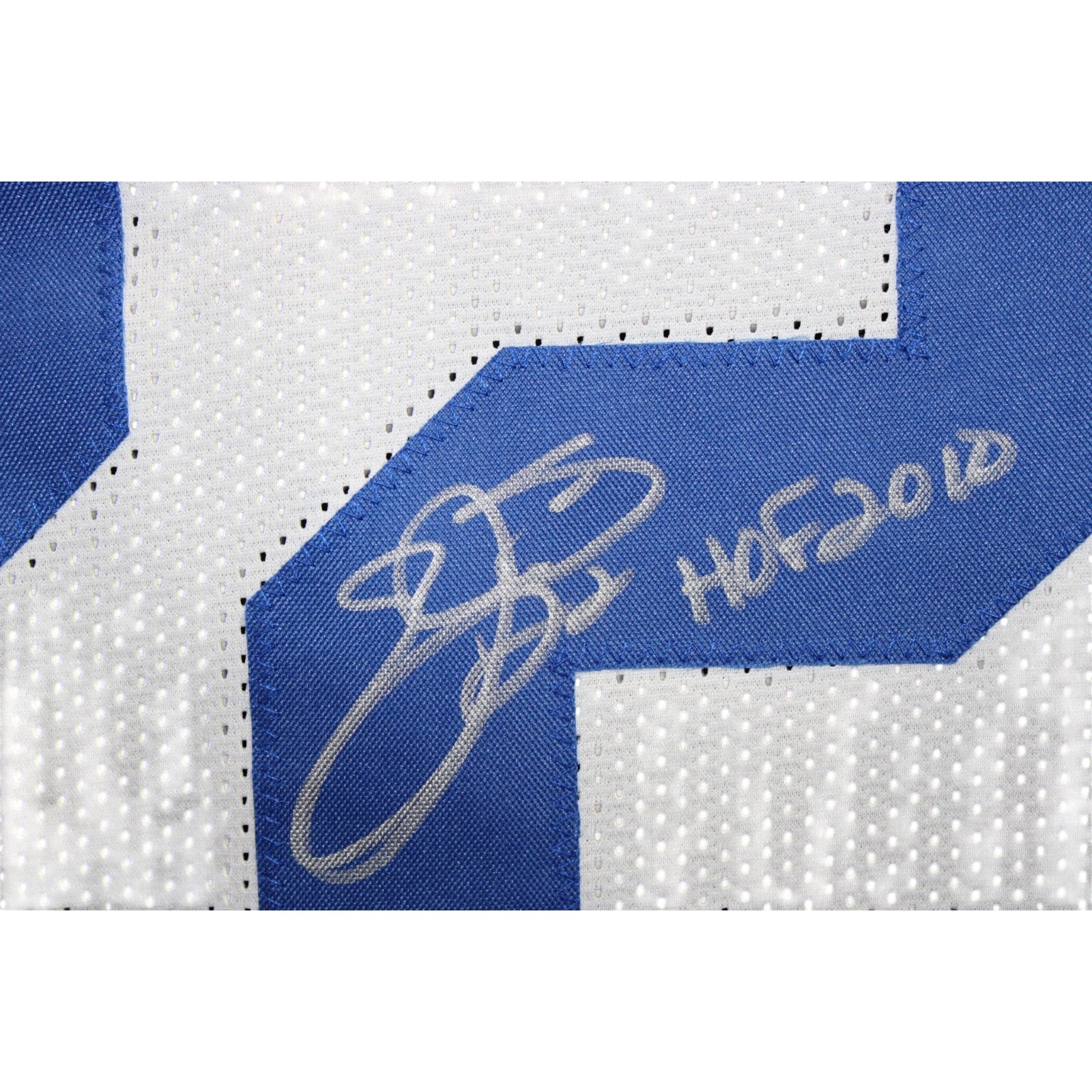 Emmitt Smith Autographed Pro Style Sz XL Jersey White HOF 2010 Beckett WIT 58517